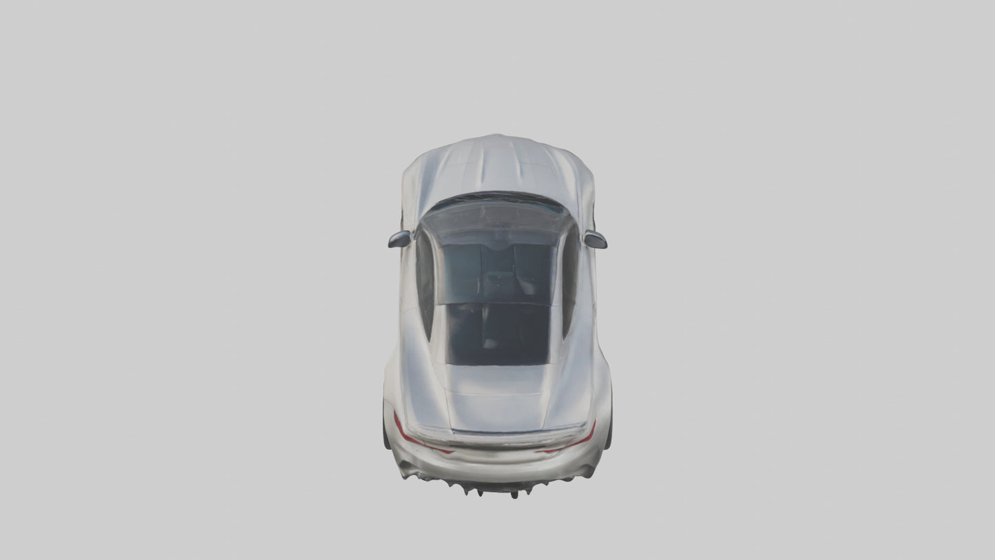 Highperformance Luxury Coupe model VR / AR / low-poly