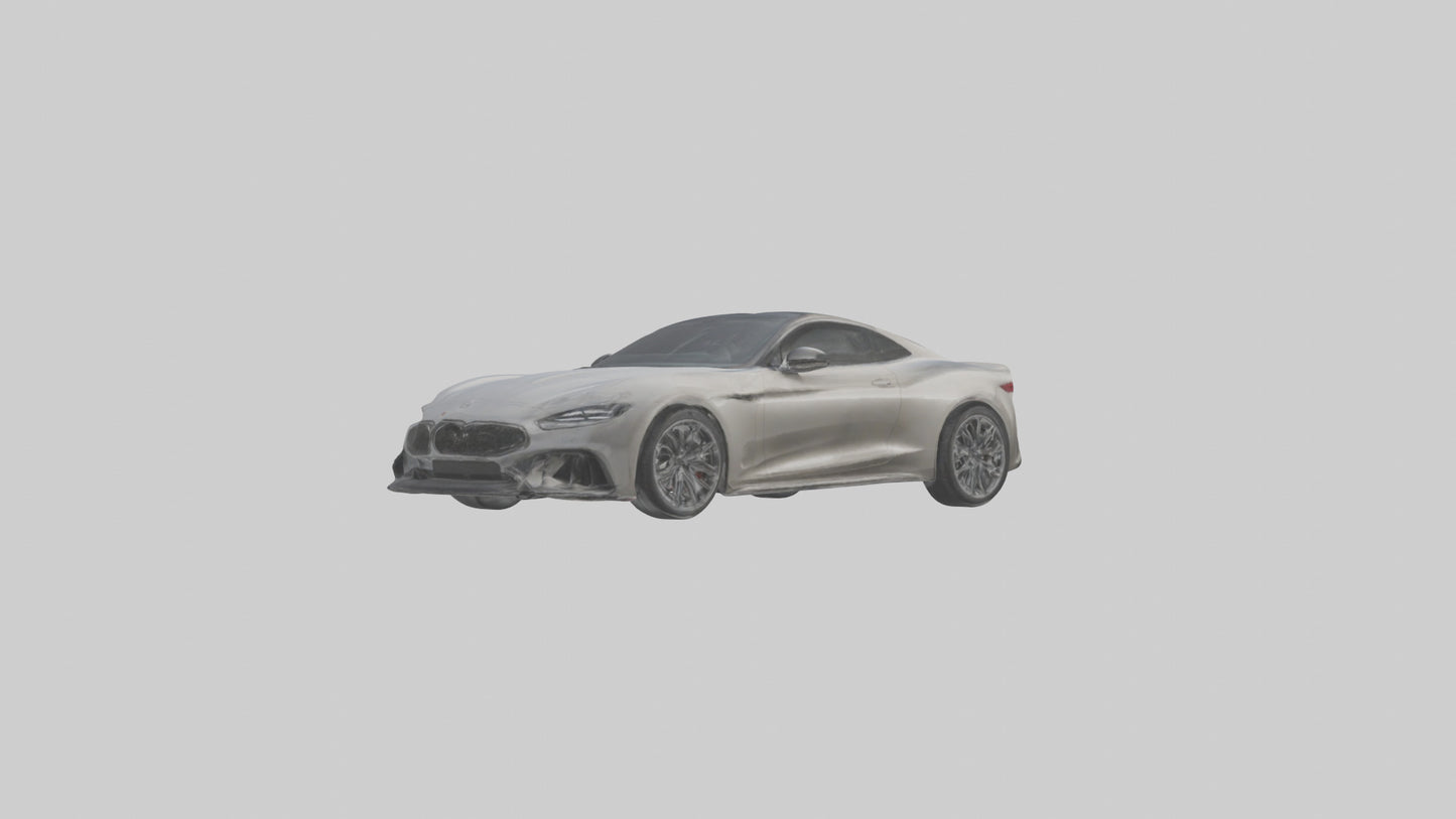 Highperformance Luxury Coupe model VR / AR / low-poly