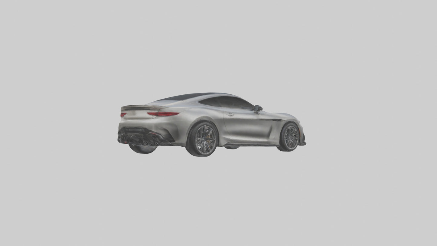 Highperformance Luxury Coupe model VR / AR / low-poly