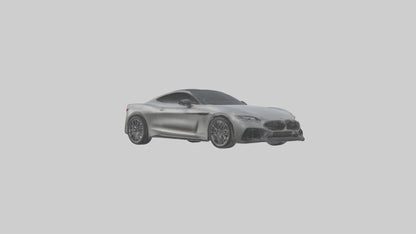 Highperformance Luxury Coupe model VR / AR / low-poly