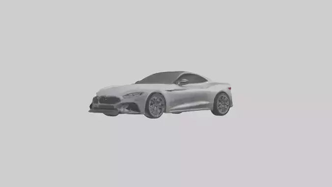Highperformance Luxury Coupe model VR / AR / low-poly