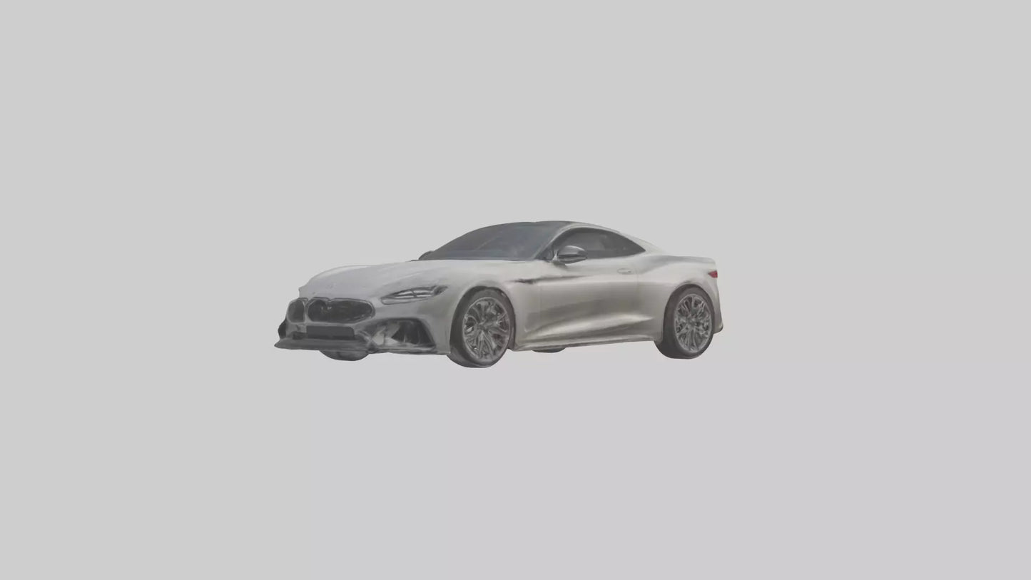 Highperformance Luxury Coupe model VR / AR / low-poly