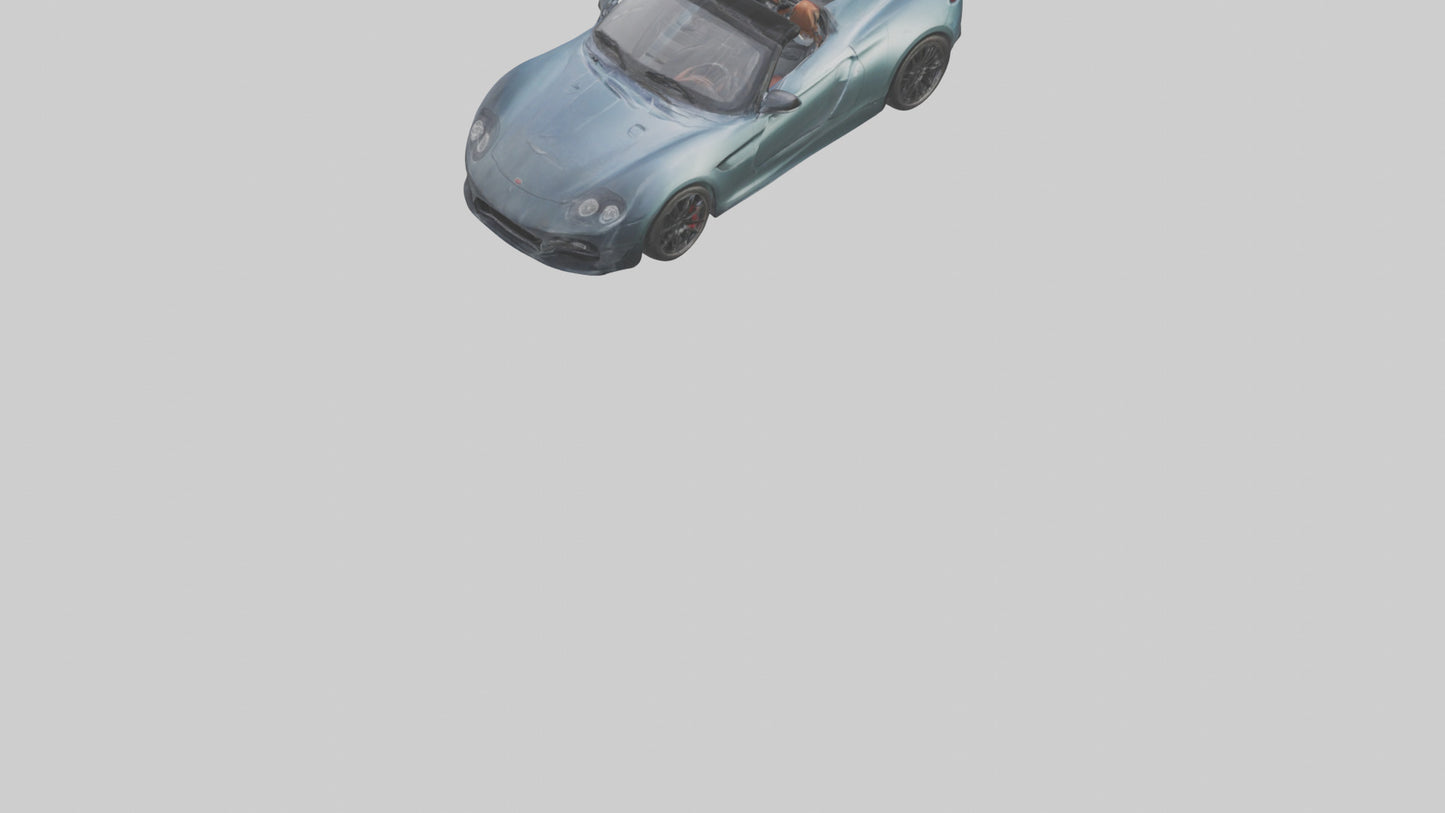 Highperformance Roadster model VR / AR / low-poly