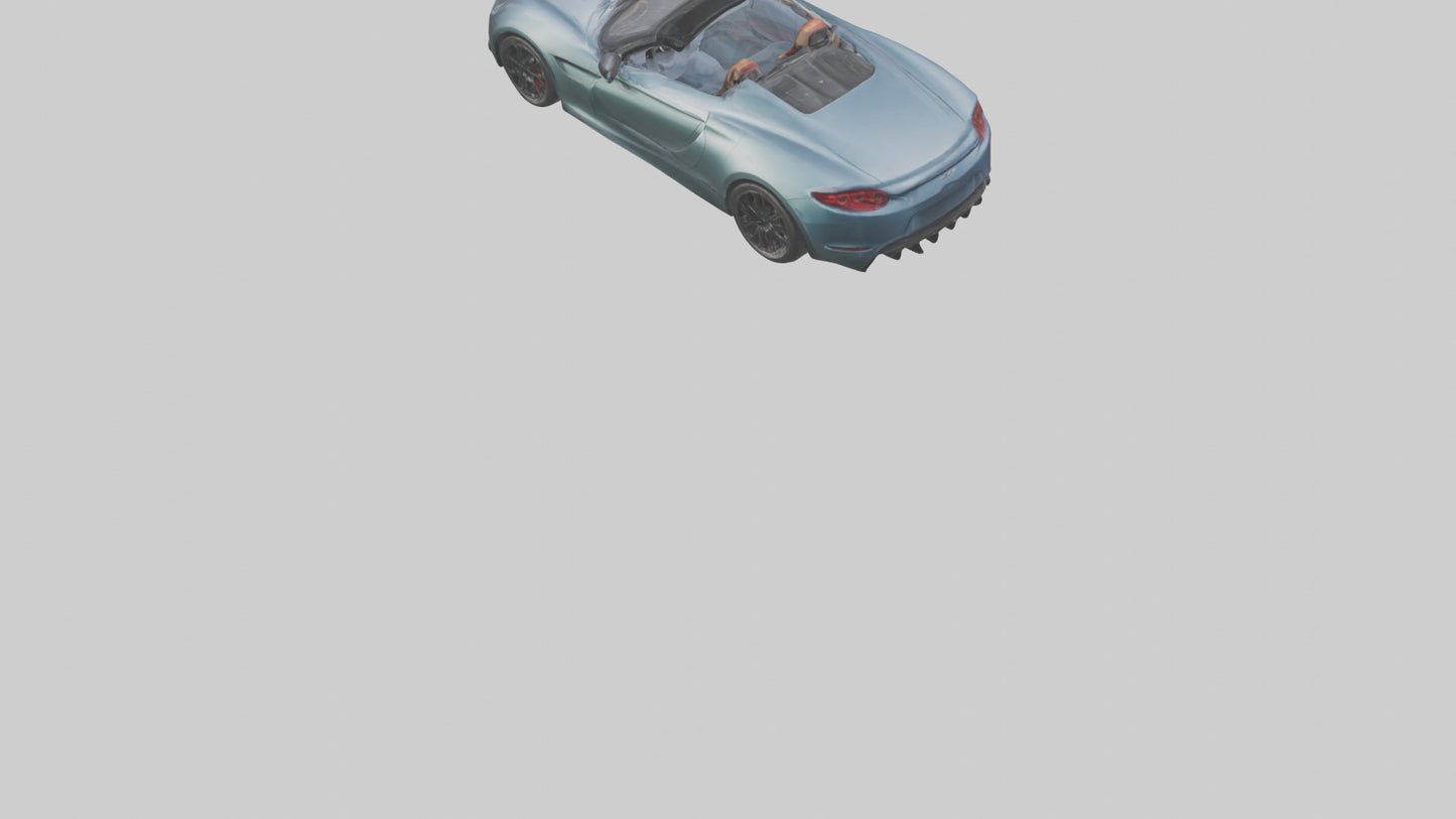 Highperformance Roadster model VR / AR / low-poly