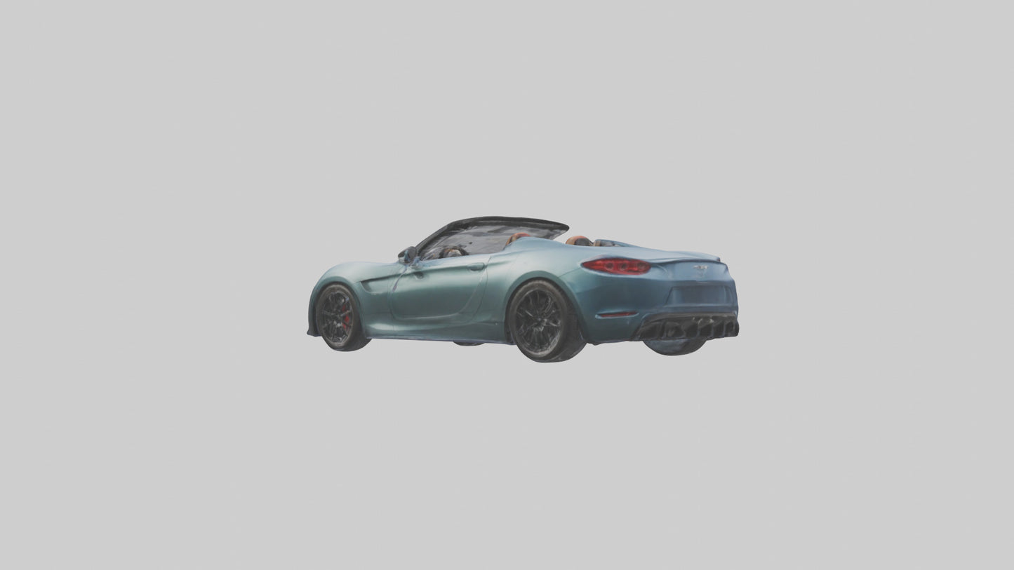 Highperformance Roadster model VR / AR / low-poly