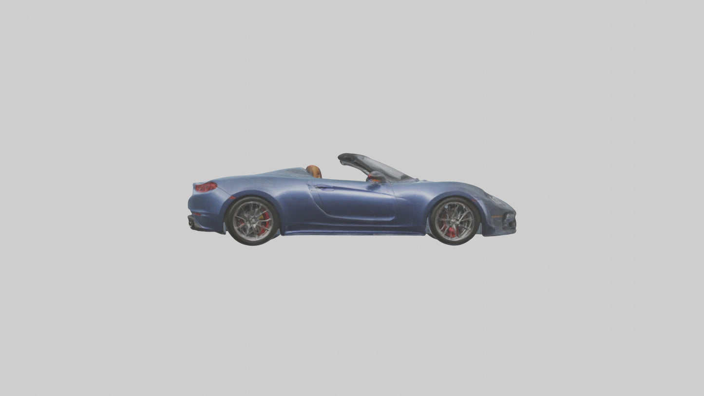 Highperformance Roadster model VR / AR / low-poly