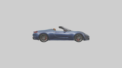 Highperformance Roadster model VR / AR / low-poly