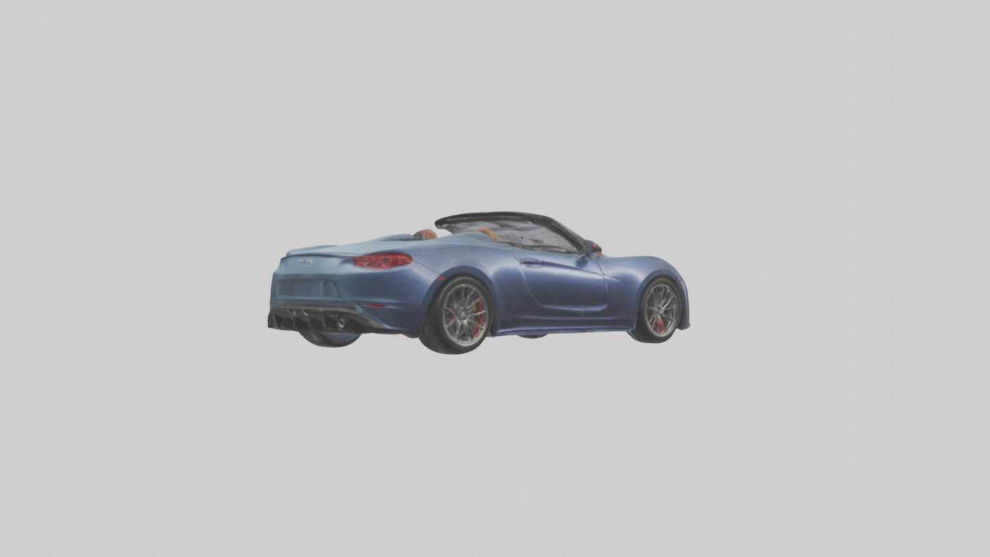 Highperformance Roadster model VR / AR / low-poly