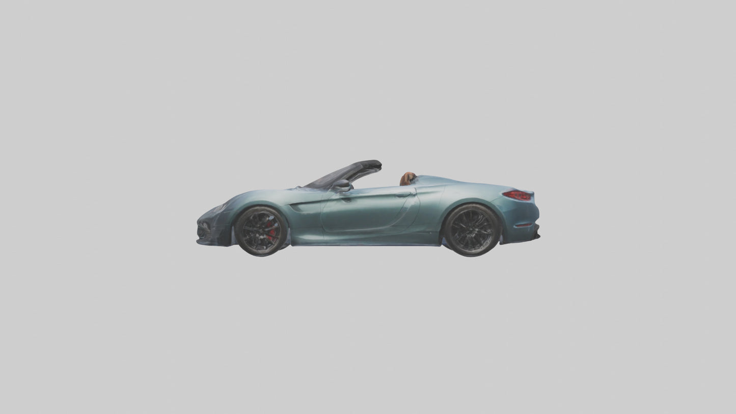 Highperformance Roadster model VR / AR / low-poly