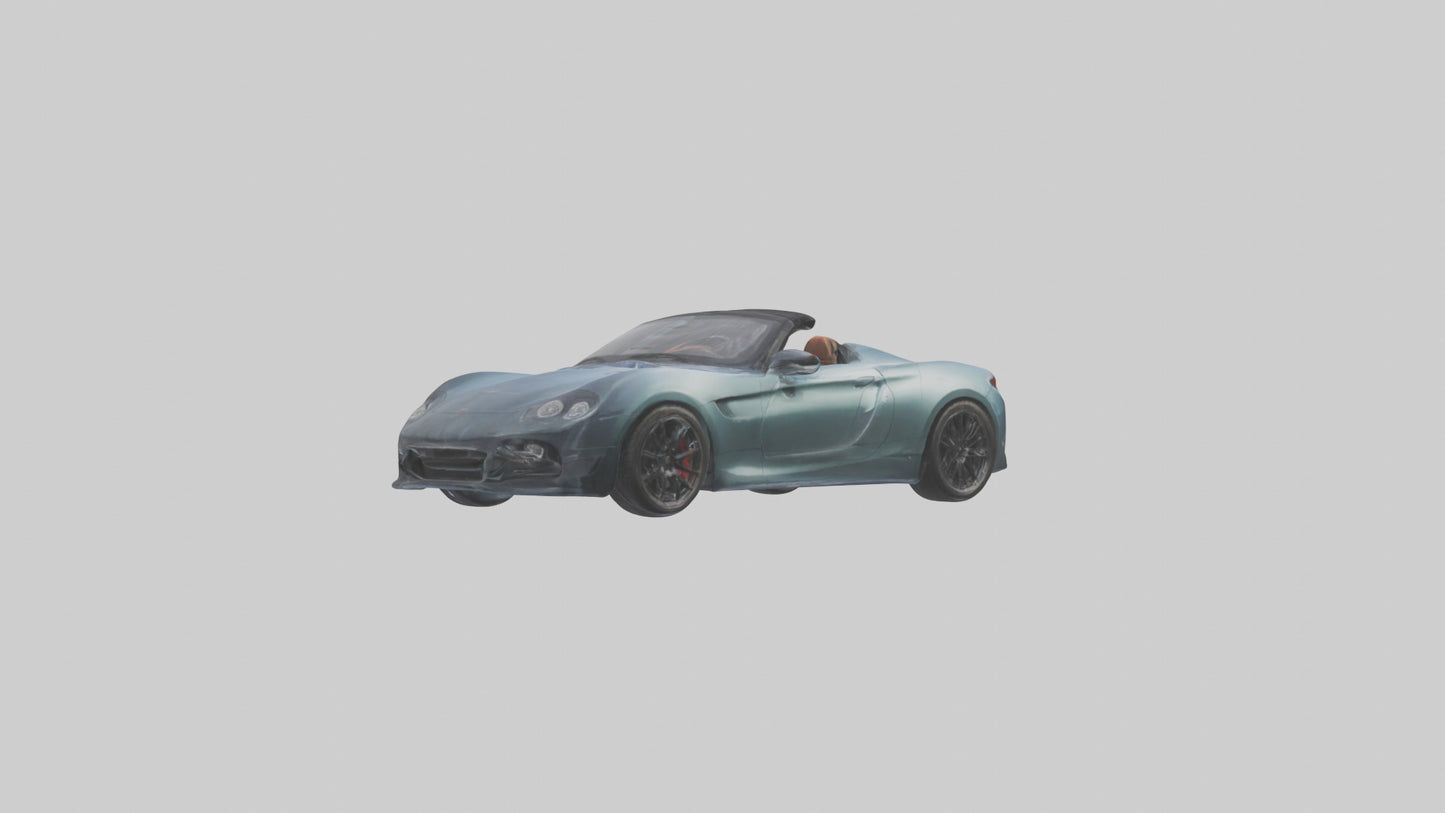 Highperformance Roadster model VR / AR / low-poly