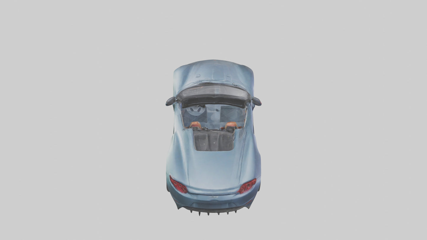 Highperformance Roadster model VR / AR / low-poly