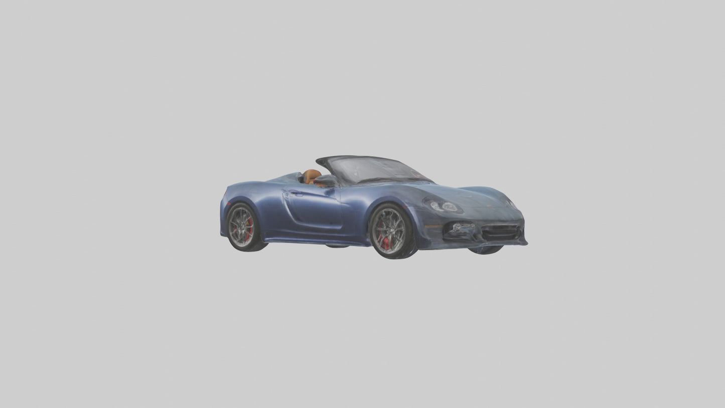 Highperformance Roadster model VR / AR / low-poly