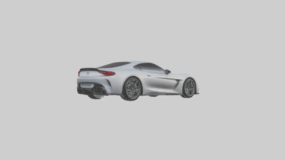 3D model Highperformance Sports Coupe model VR / AR / low-poly