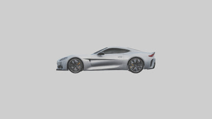 3D model Highperformance Sports Coupe model VR / AR / low-poly