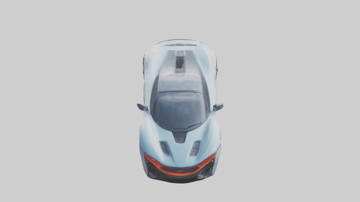 3D model Hightech Electric Sports Car model VR / AR / low-poly
