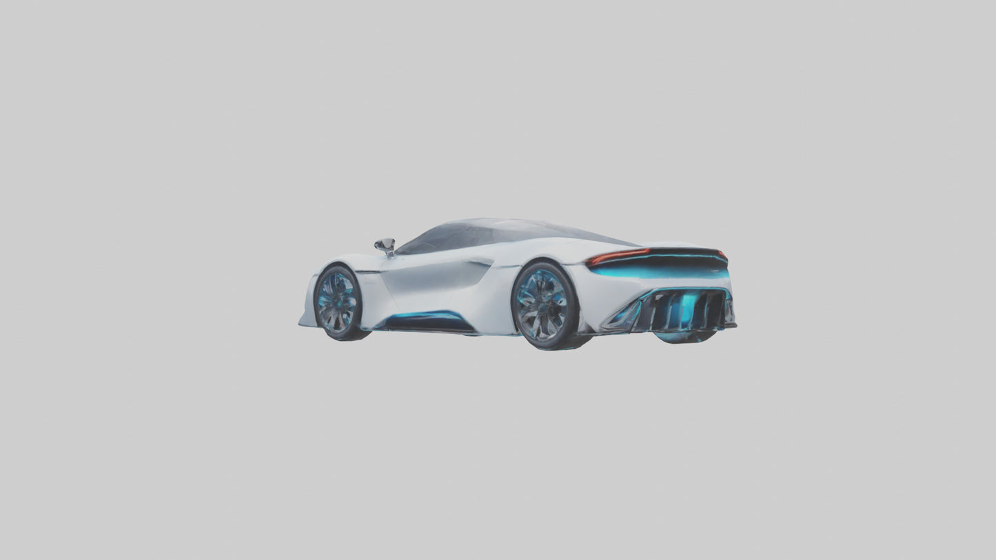 3D model Hightech Electric Sports Car model VR / AR / low-poly