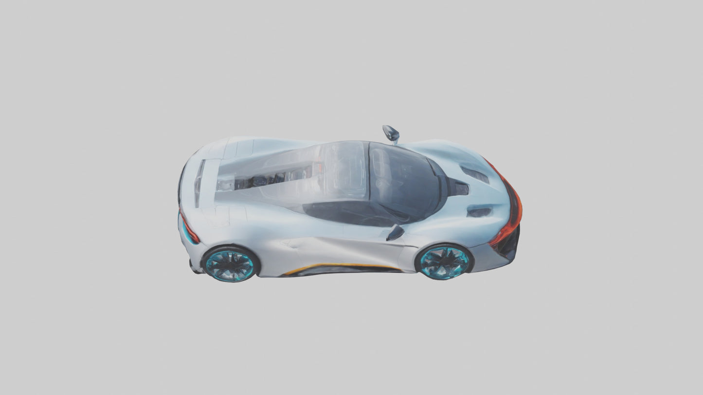 3D model Hightech Electric Sports Car model VR / AR / low-poly