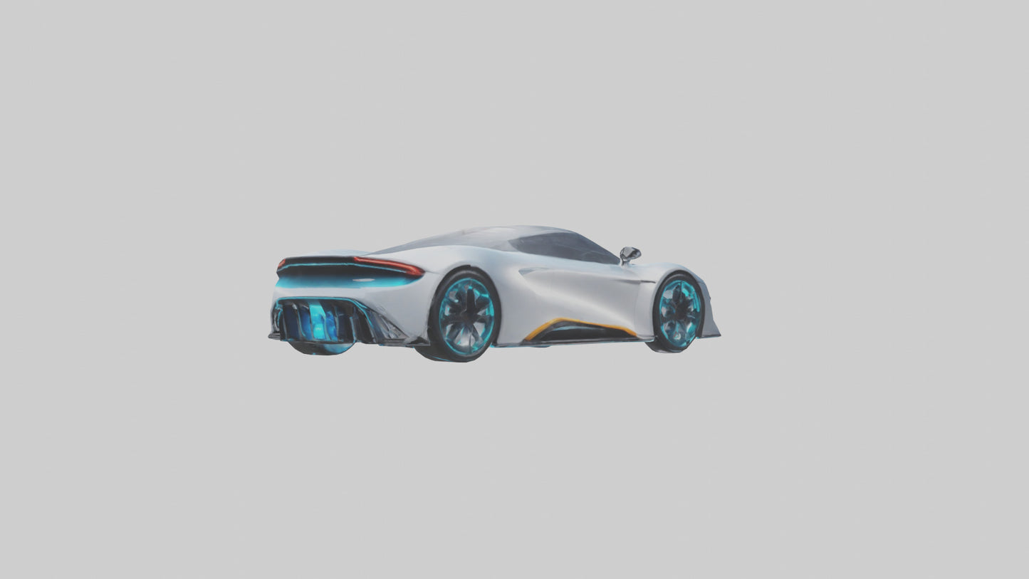 3D model Hightech Electric Sports Car model VR / AR / low-poly