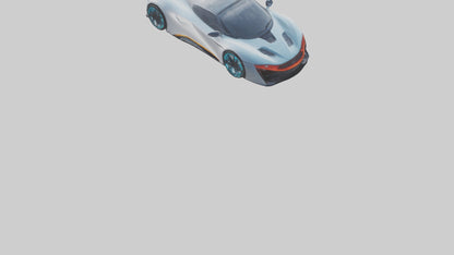 3D model Hightech Electric Sports Car model VR / AR / low-poly