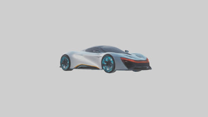 3D model Hightech Electric Sports Car model VR / AR / low-poly