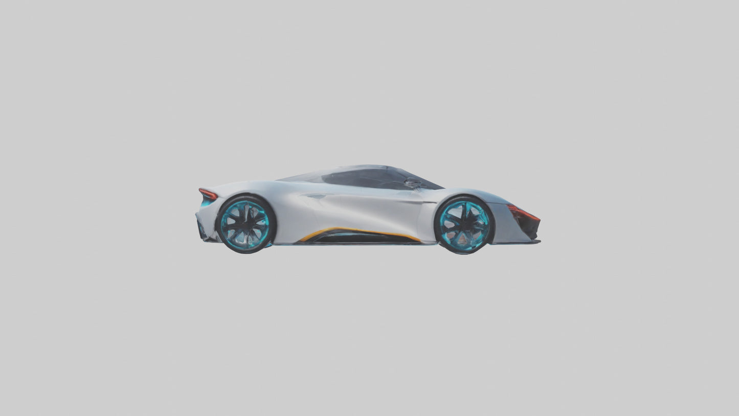 3D model Hightech Electric Sports Car model VR / AR / low-poly