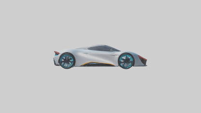 3D model Hightech Electric Sports Car model VR / AR / low-poly