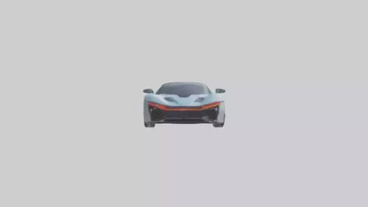 3D model Hightech Electric Sports Car model VR / AR / low-poly