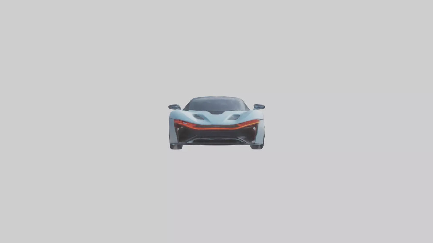 3D model Hightech Electric Sports Car model VR / AR / low-poly