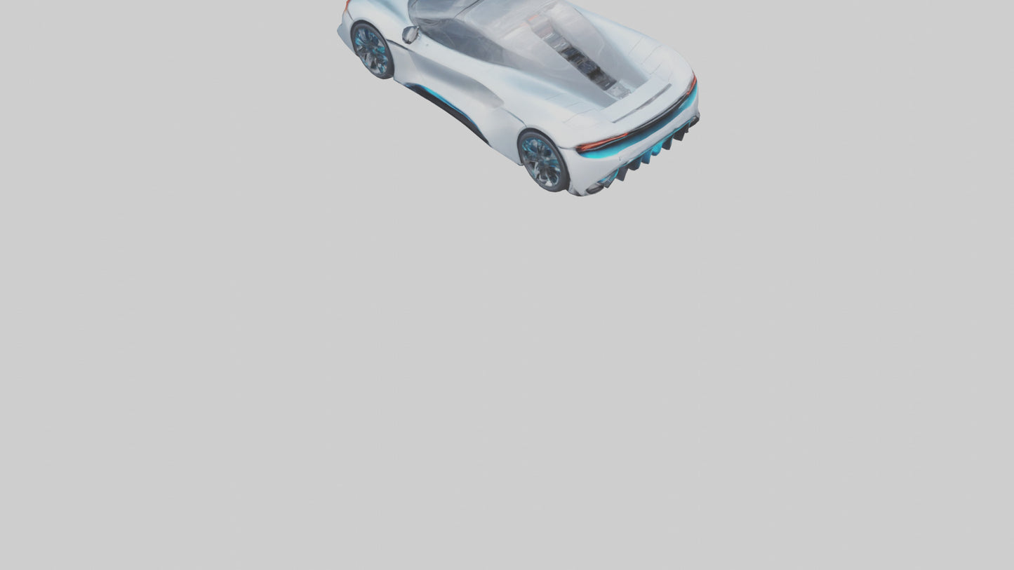 3D model Hightech Electric Sports Car model VR / AR / low-poly