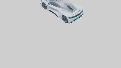 3D model Hightech Electric Sports Car model VR / AR / low-poly