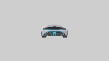 3D model Hightech Electric Sports Car model VR / AR / low-poly