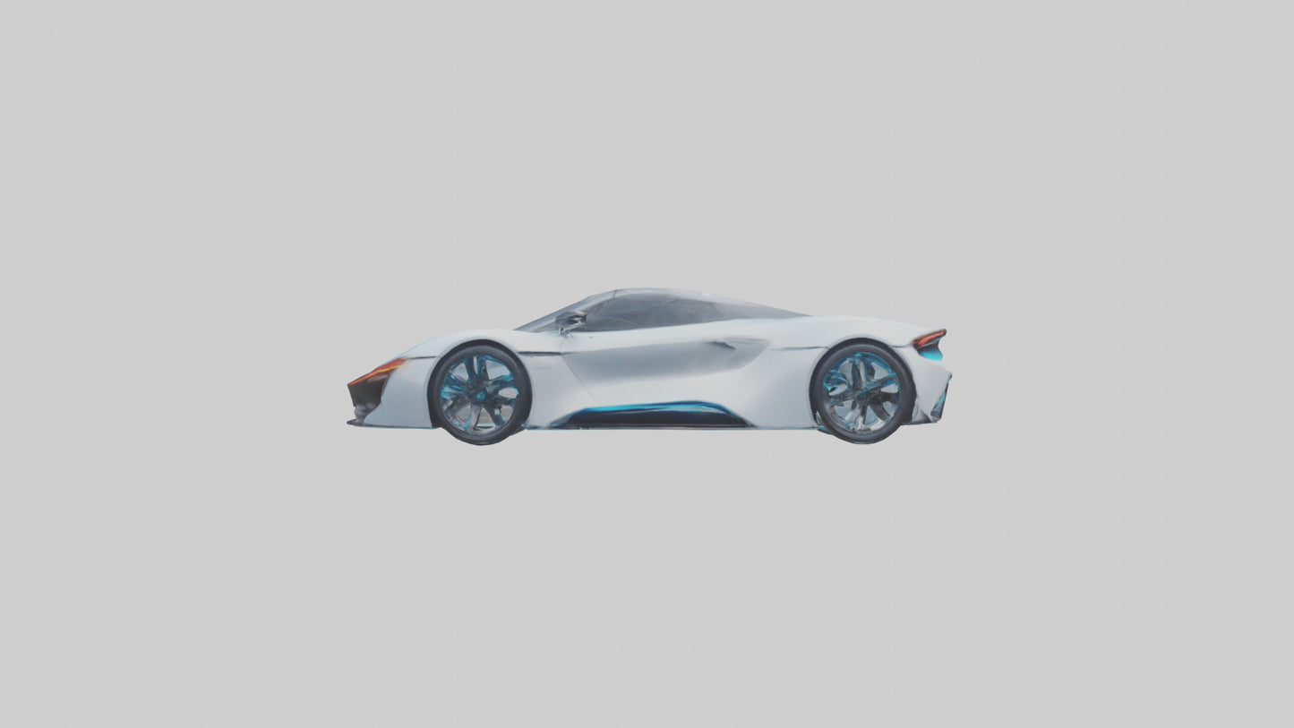 3D model Hightech Electric Sports Car model VR / AR / low-poly