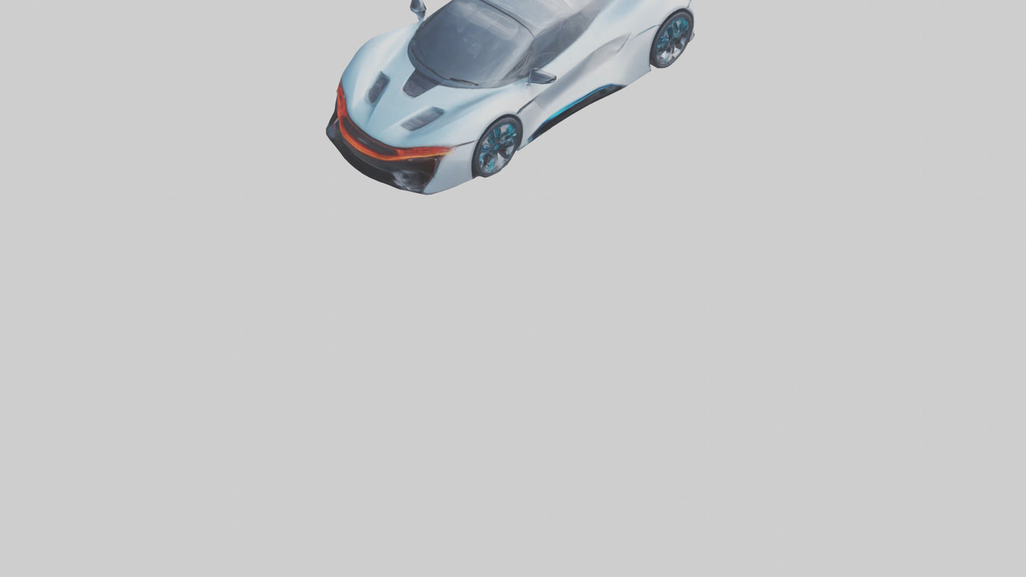 3D model Hightech Electric Sports Car model VR / AR / low-poly