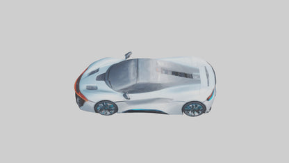 3D model Hightech Electric Sports Car model VR / AR / low-poly