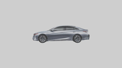 3D model Hightech Hybrid Sedan model VR / AR / low-poly