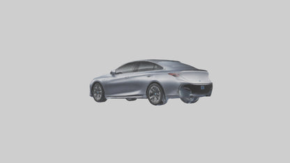 3D model Hightech Hybrid Sedan model VR / AR / low-poly