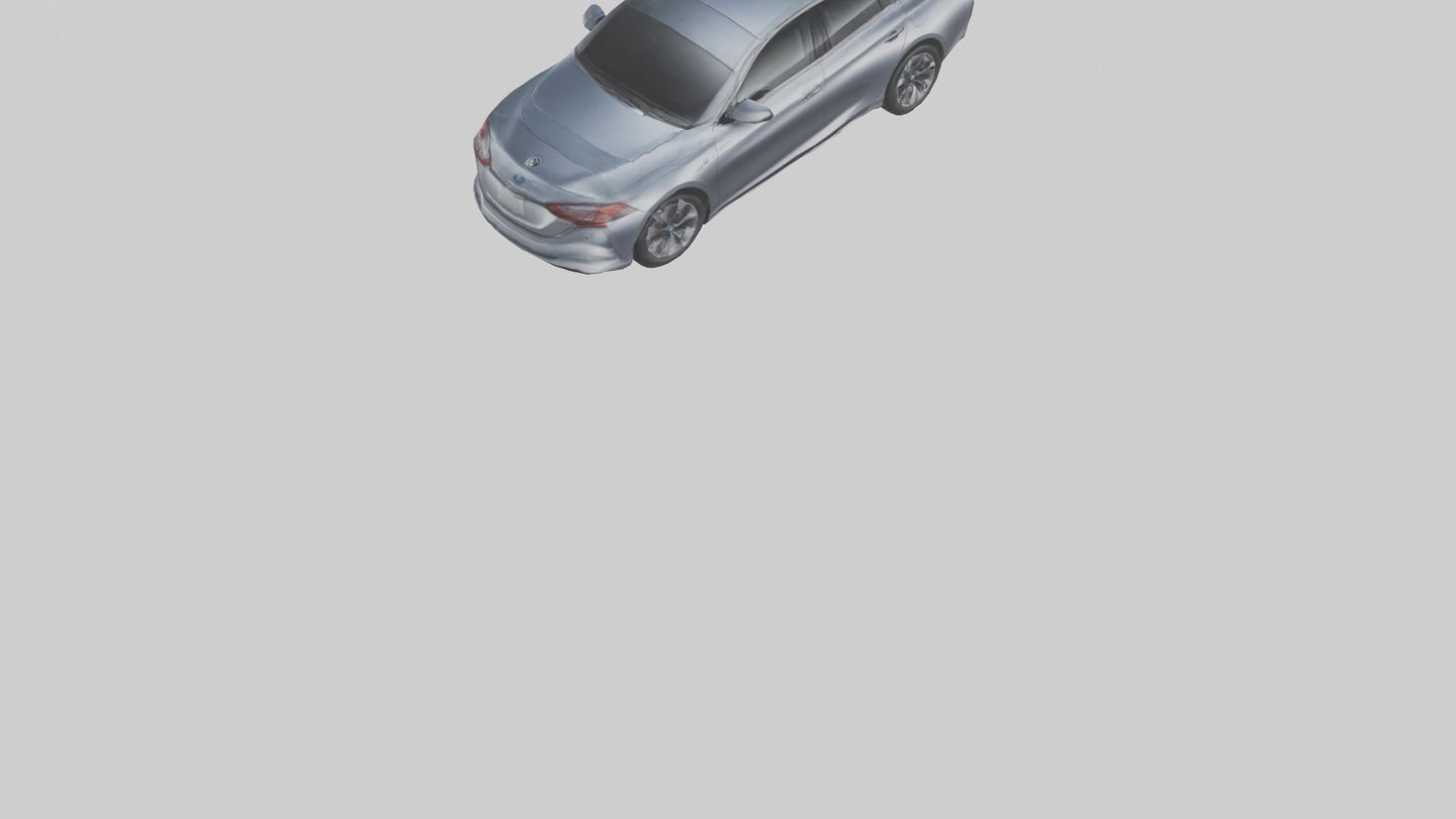 3D model Hightech Hybrid Sedan model VR / AR / low-poly