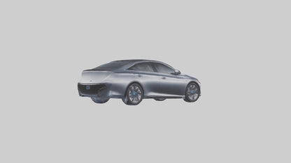 3D model Hightech Hybrid Sedan model VR / AR / low-poly
