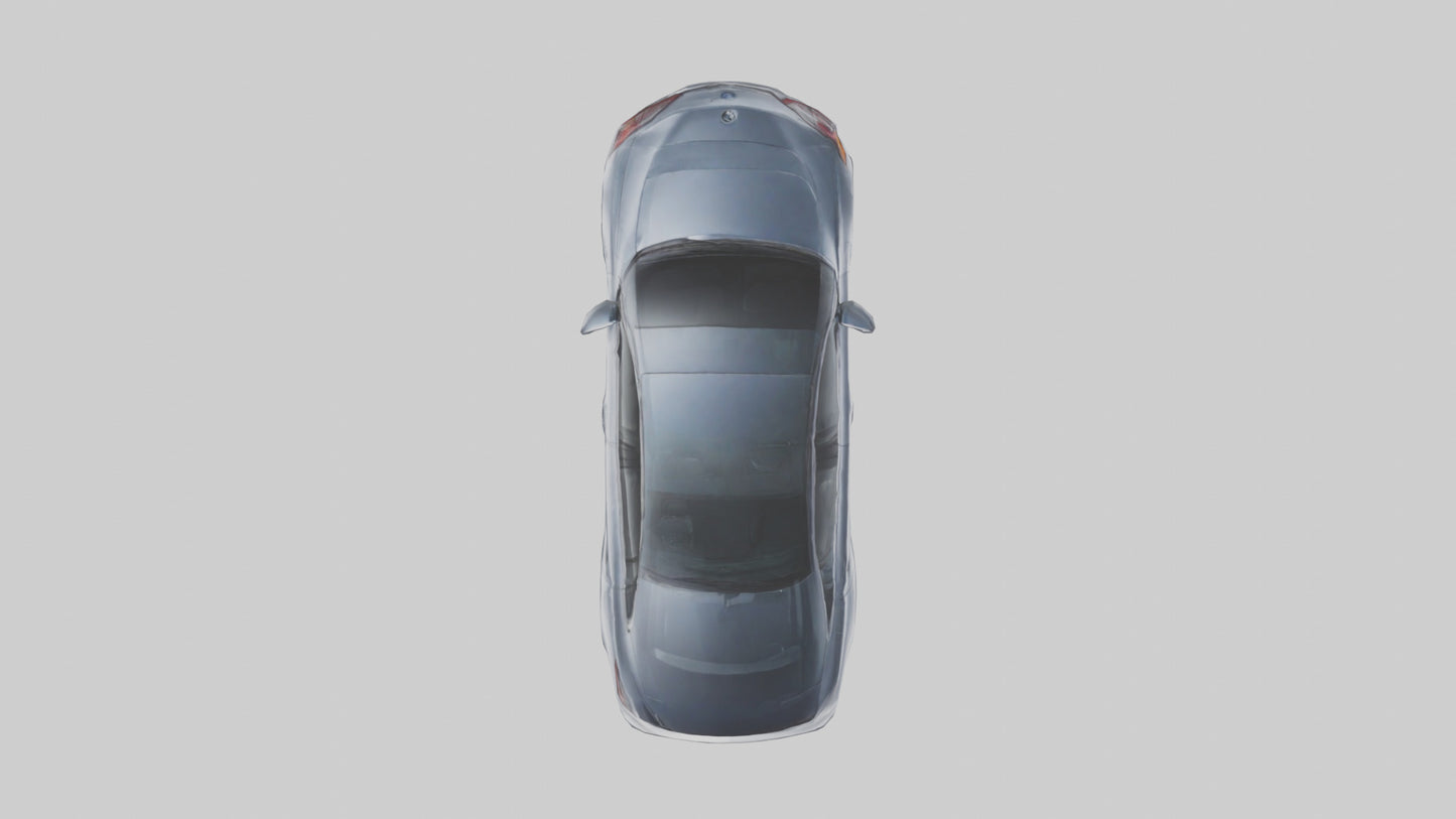 3D model Hightech Hybrid Sedan model VR / AR / low-poly