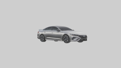 Hightech Performance Sedan model VR / AR / low-poly