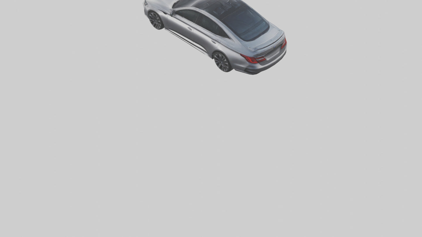 Hightech Performance Sedan model VR / AR / low-poly