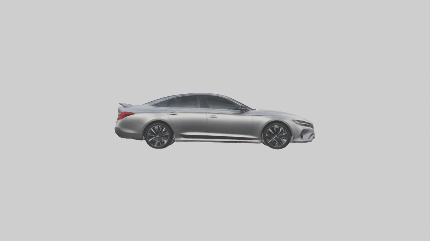 Hightech Performance Sedan model VR / AR / low-poly