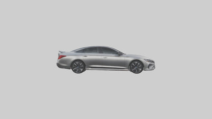 Hightech Performance Sedan model VR / AR / low-poly