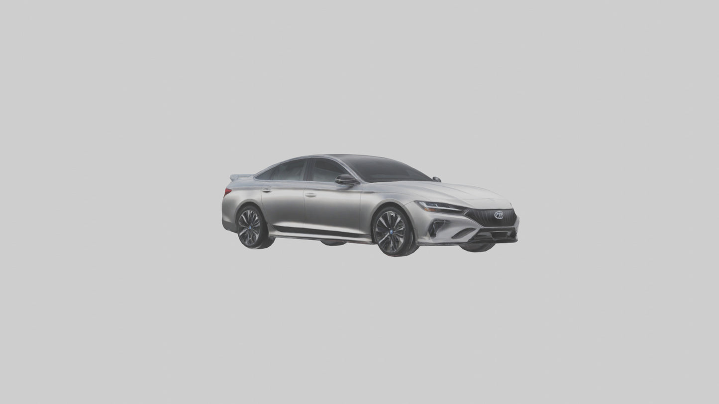 Hightech Performance Sedan model VR / AR / low-poly