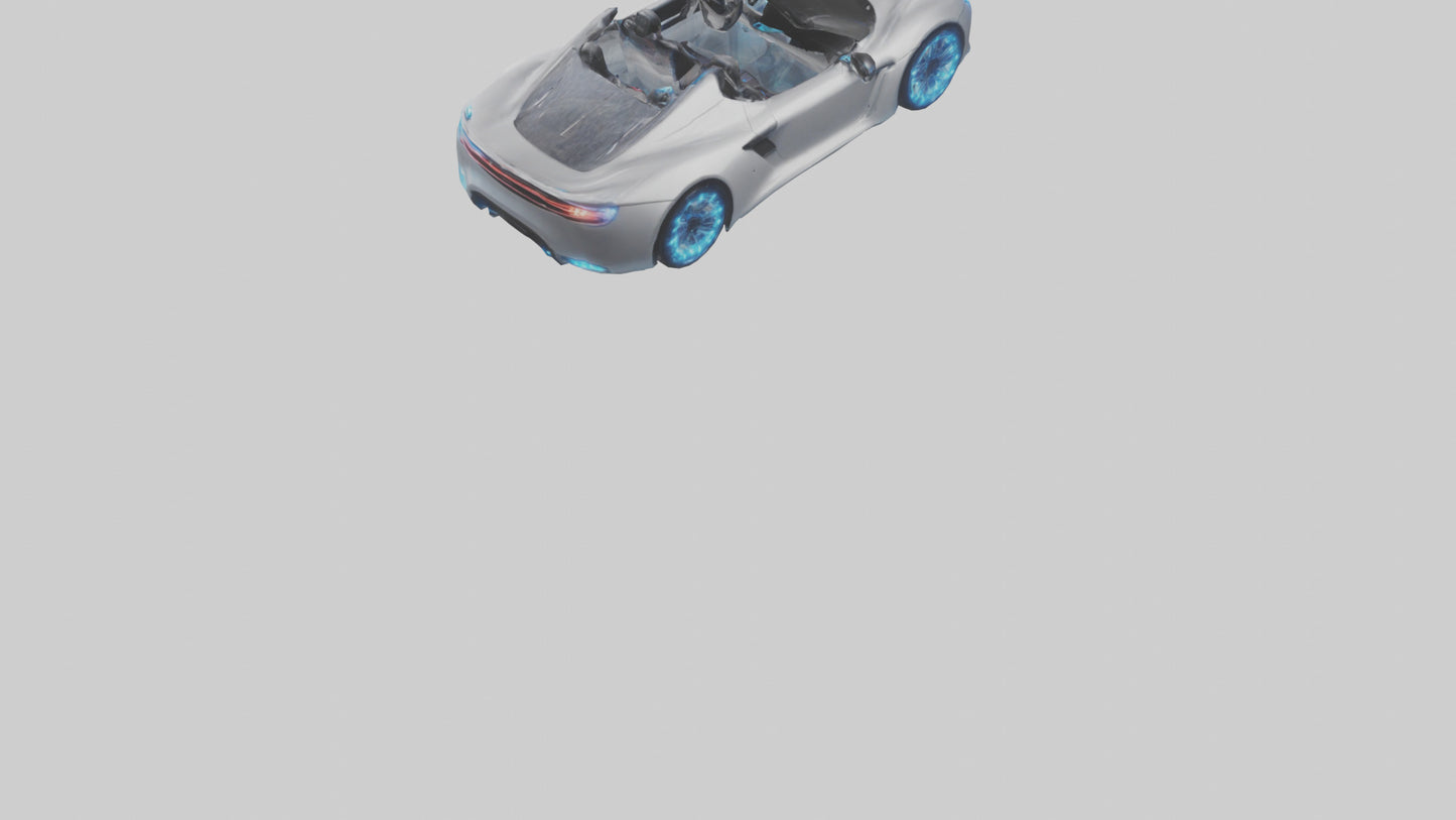 3D model Hightech Roadster with LED Lights model VR / AR / low-poly