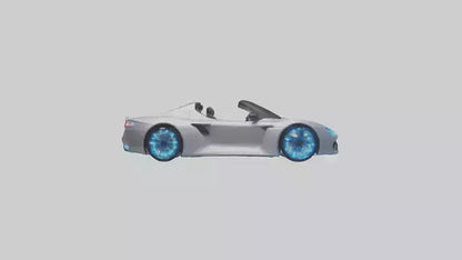 3D model Hightech Roadster with LED Lights model VR / AR / low-poly