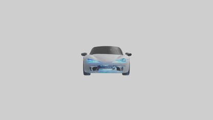 3D model Hightech Roadster with LED Lights model VR / AR / low-poly