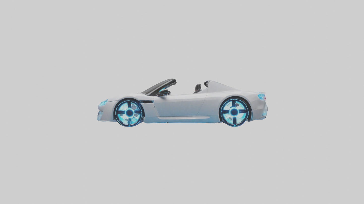 3D model Hightech Roadster with LED Lights model VR / AR / low-poly