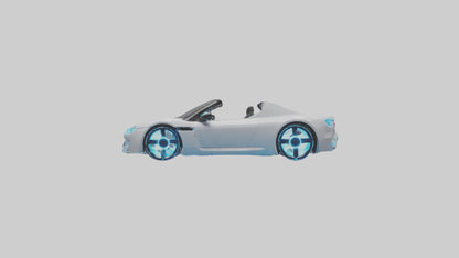 3D model Hightech Roadster with LED Lights model VR / AR / low-poly