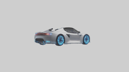 3D model Hightech Roadster with LED Lights model VR / AR / low-poly